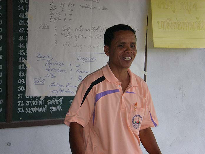 10.คุณวิรัติ ตรีโชติ แกนนำด้านการเกษตรของชุมชนคีรีวง