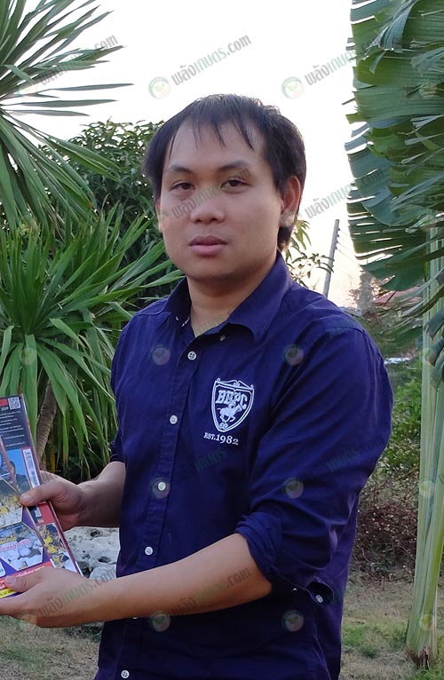 คุณจักรกริศน์-พรมเขียว-เจ้าของฟาร์มไก่ไข่-จ.เจริญพัฒนาฟาร์ม