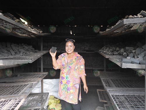 ถ่านอัดแท่งที่มีลูกค้าทั้งในและต่างประเทศ