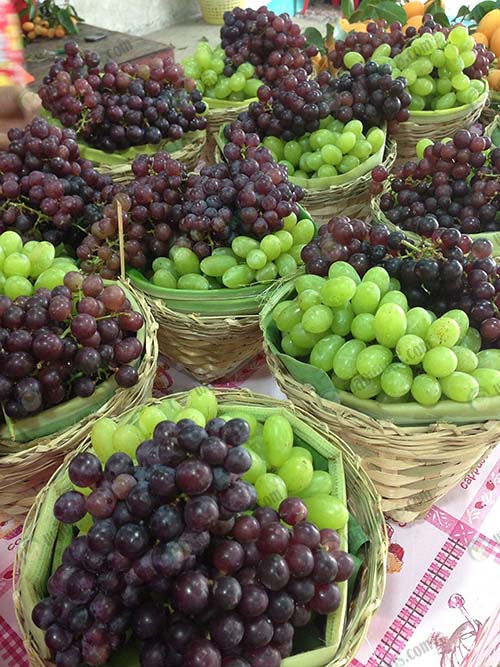5.ผลผลิตองุ่นที่พร้อมจำหน่ายท้องตลาดและหน้าฟาร์ม