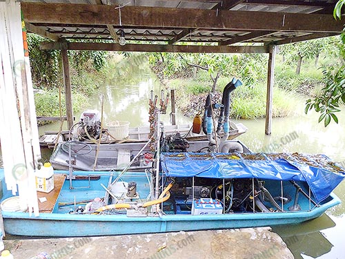 3.เรือยนต์สำหรับรดน้ำ-พ่นปุ๋ย-พ่นยา