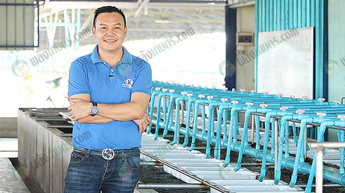 1.คุณกรเกียรติ พรมจวง เพาะพันธุ์ปลานิลและปลาทับทิม
