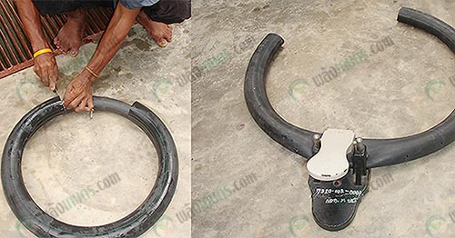 3.ตัดส่วนที่เป็นโลหะออกเพื่อป้องกันการเกิดสนิม