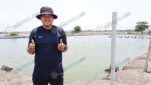 2.บ่ออนุบาลกุ้งชำของคุณบี